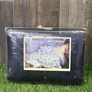 Vintage Sanderson Rosa Dora King Bedding Set English Floral NOS Sealed
